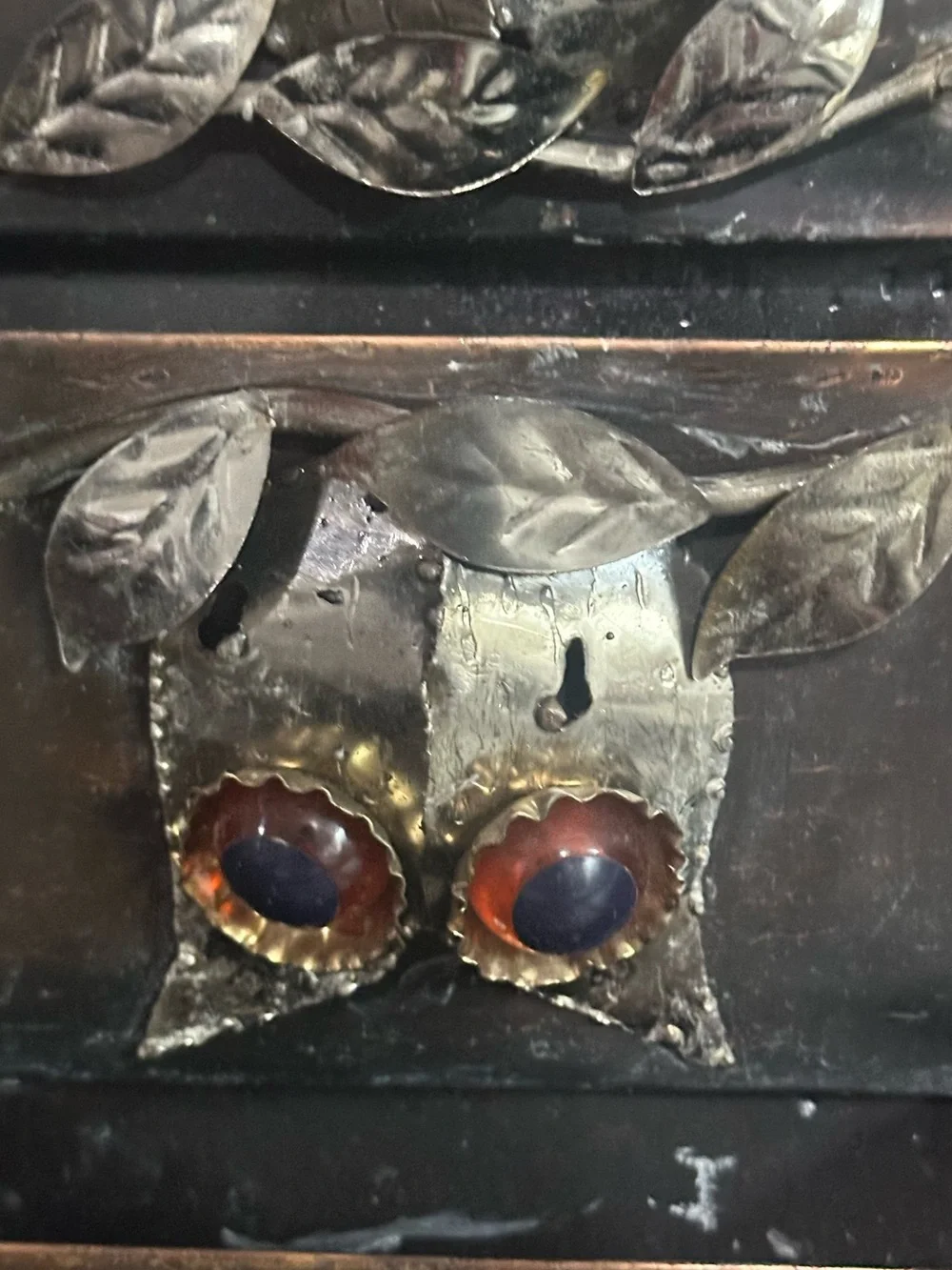Wall-Mount 3-Tier Owl Mail Organizer vintage.